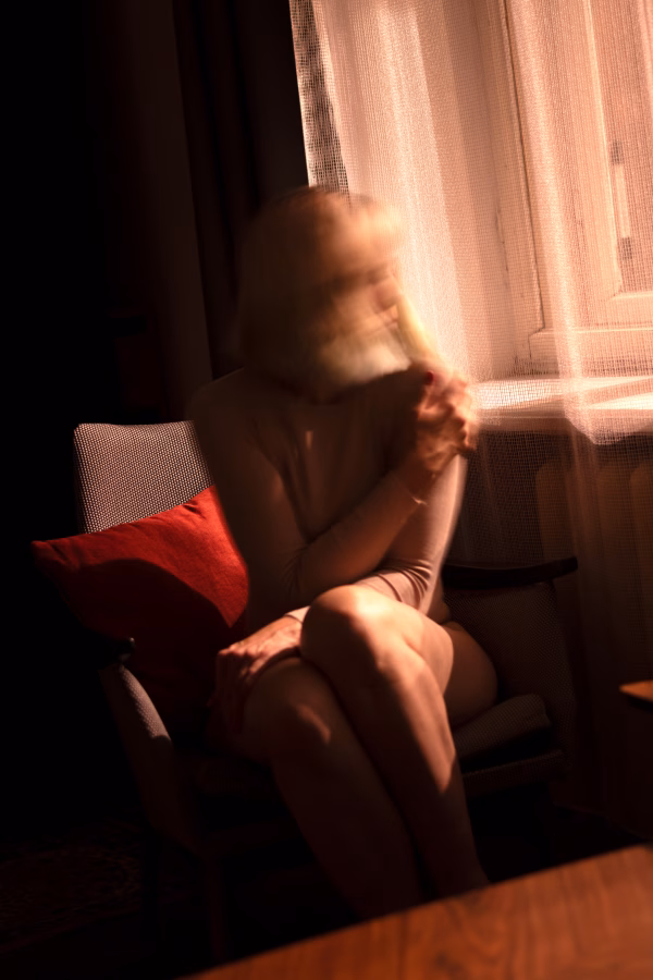 abstract portrait photography using motion blur